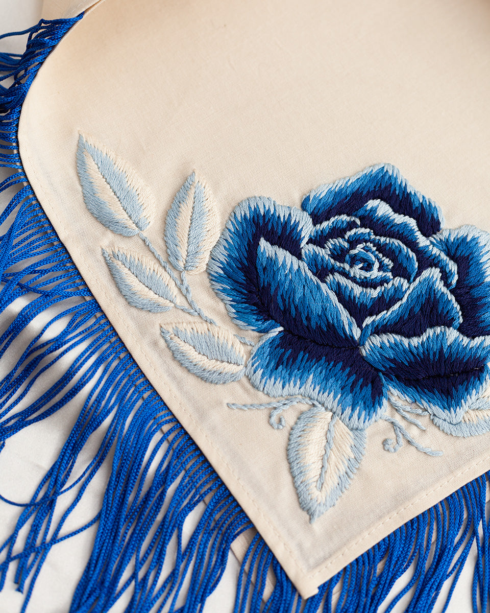 BLUE ROSE Ready to Customize Bandana