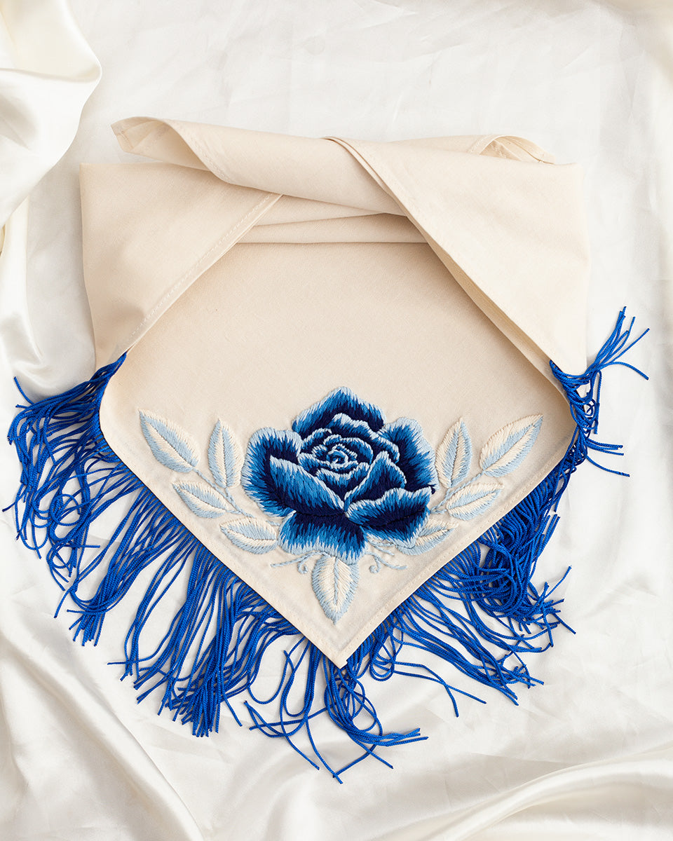 BLUE ROSE Ready to Customize Bandana